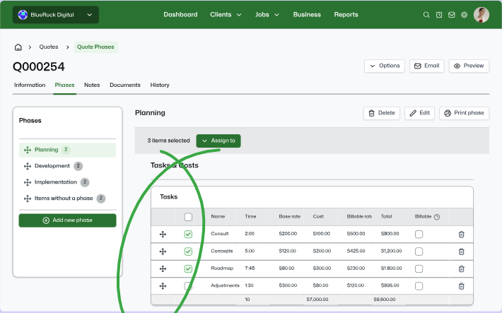 WorkflowMax-drag&drop