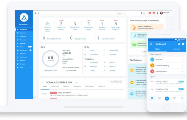 Arthur Online Property Management App