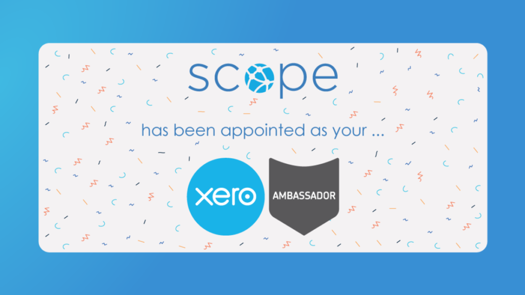 Scope has been appointed Xero Ambassador