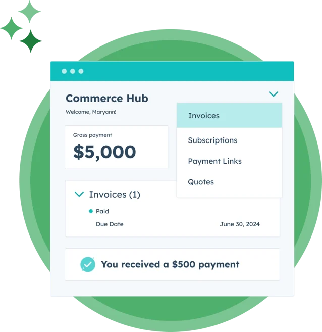 HubSpot Commerce Hub