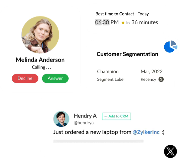 Zoho CRM Engage with Customers