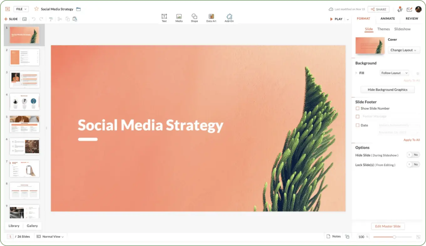 Zoho One Social Media