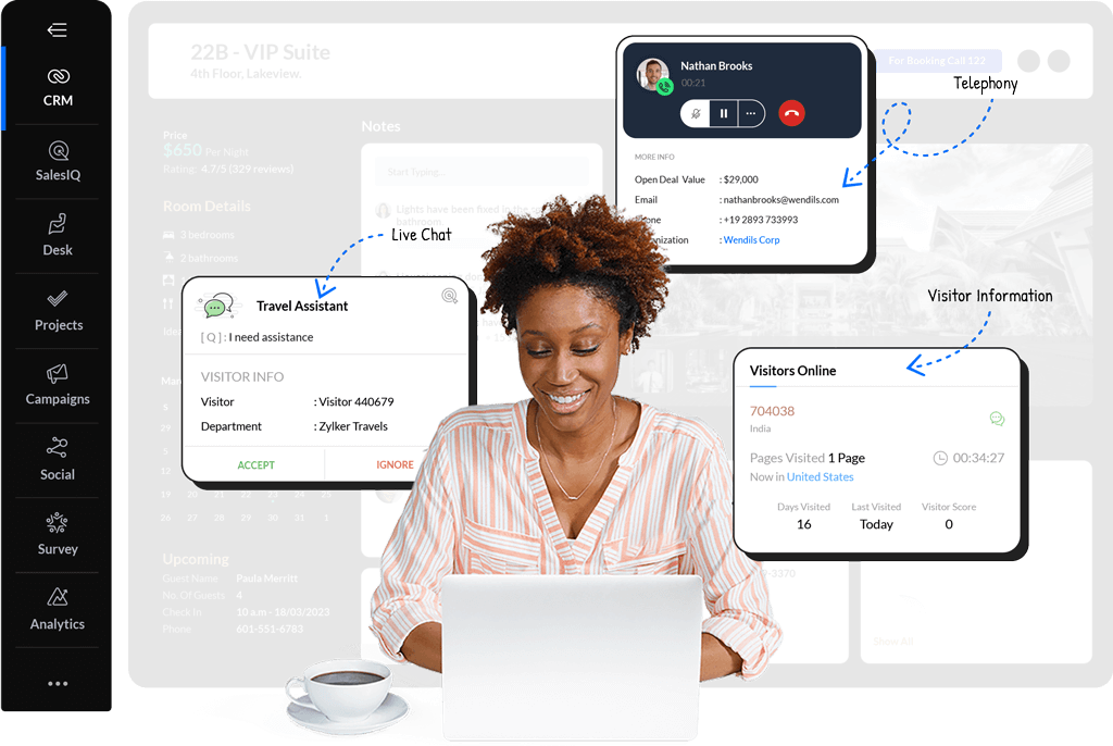 Zoho CRM Engage with customers